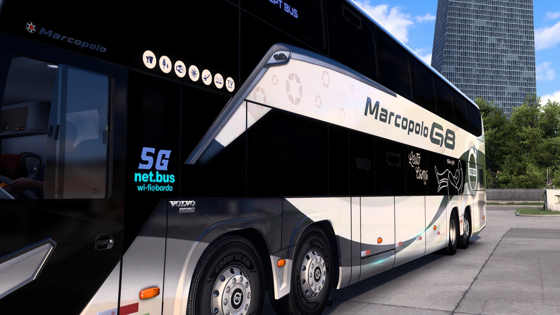 ETS2 LANÇAMENTO Mod Bus G8 DD VOLVO Concept 8x2 Marcopolo 1800