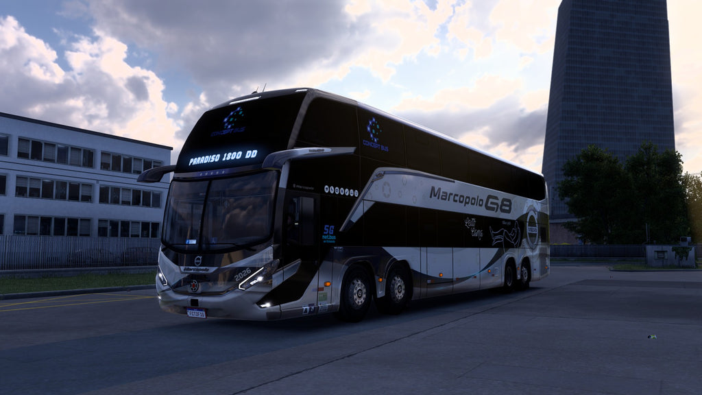 ETS2 LANÇAMENTO Mod Bus G8 DD VOLVO Concept 8x2 Marcopolo 1800