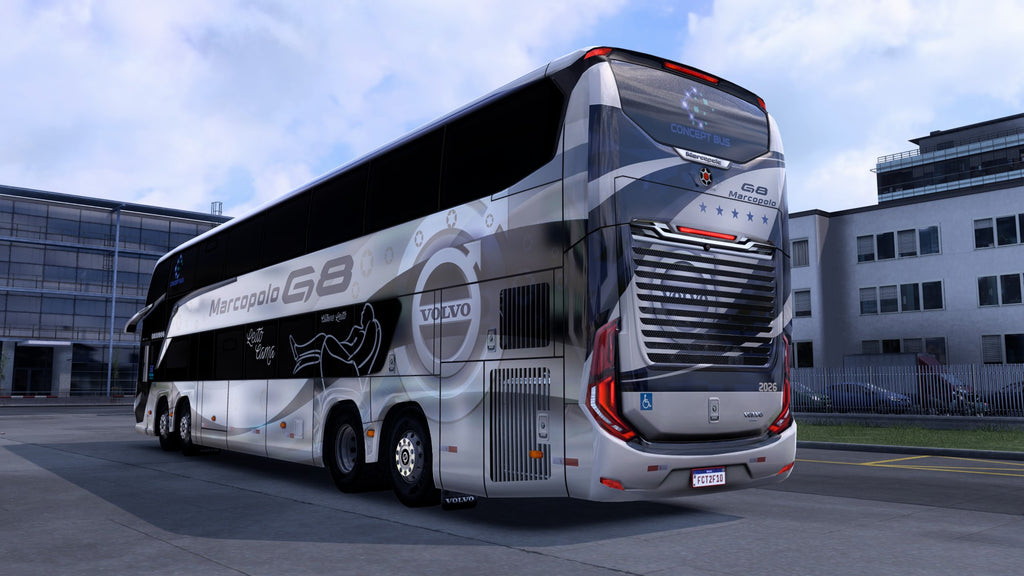 ETS2 LANÇAMENTO Mod Bus G8 DD VOLVO Concept 8x2 Marcopolo 1800
