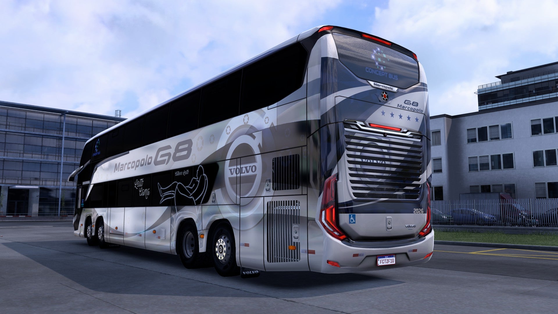 ETS2 LANÇAMENTO Mod Bus G8 DD VOLVO Concept 8x2 Marcopolo 1800
