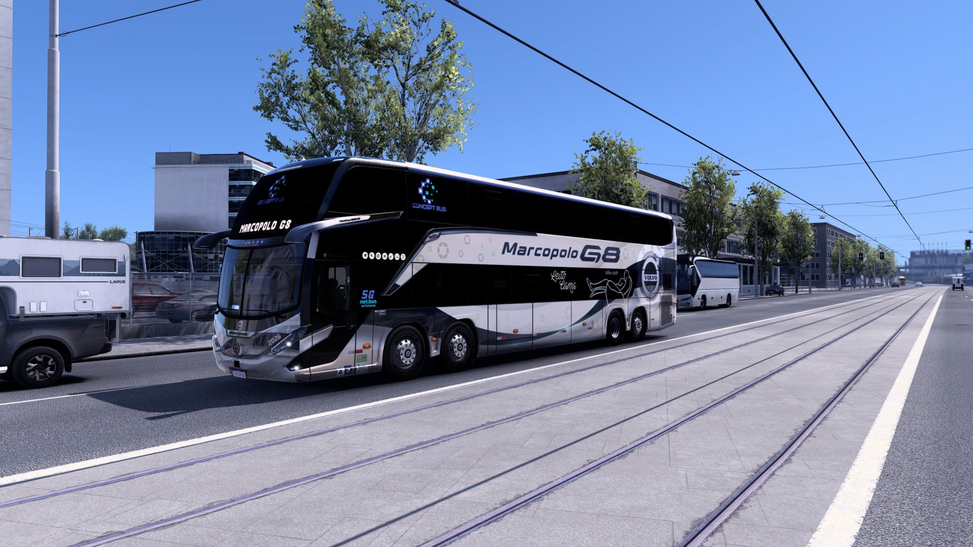 ETS2 LANÇAMENTO Mod Bus G8 DD VOLVO Concept 8x2 Marcopolo 1800