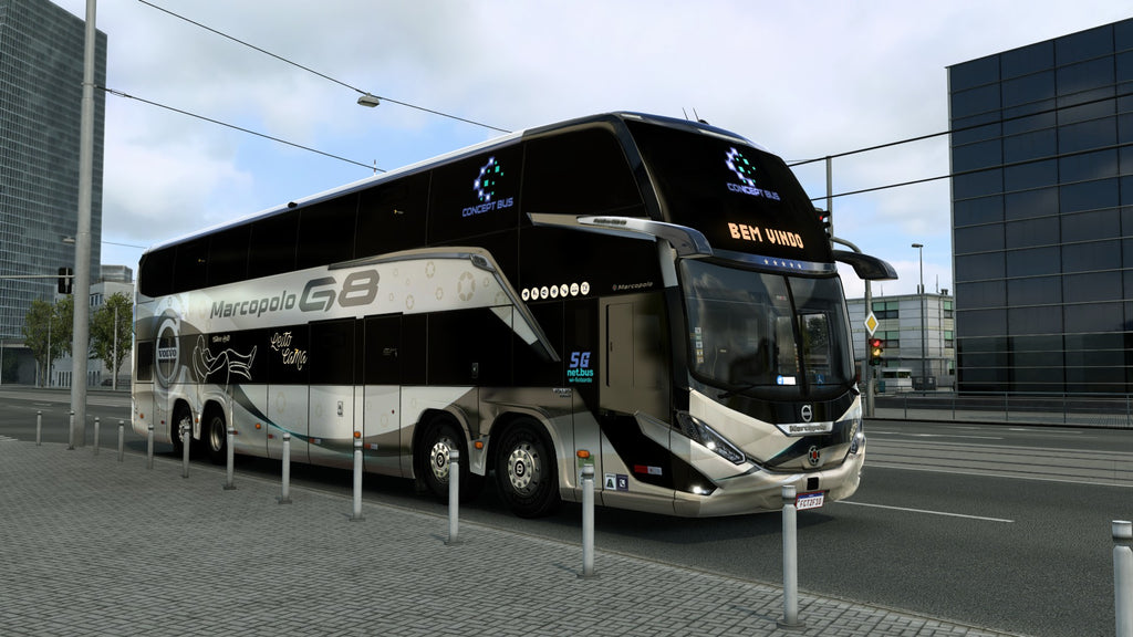 ETS2 LANÇAMENTO Mod Bus G8 DD VOLVO Concept 8x2 Marcopolo 1800