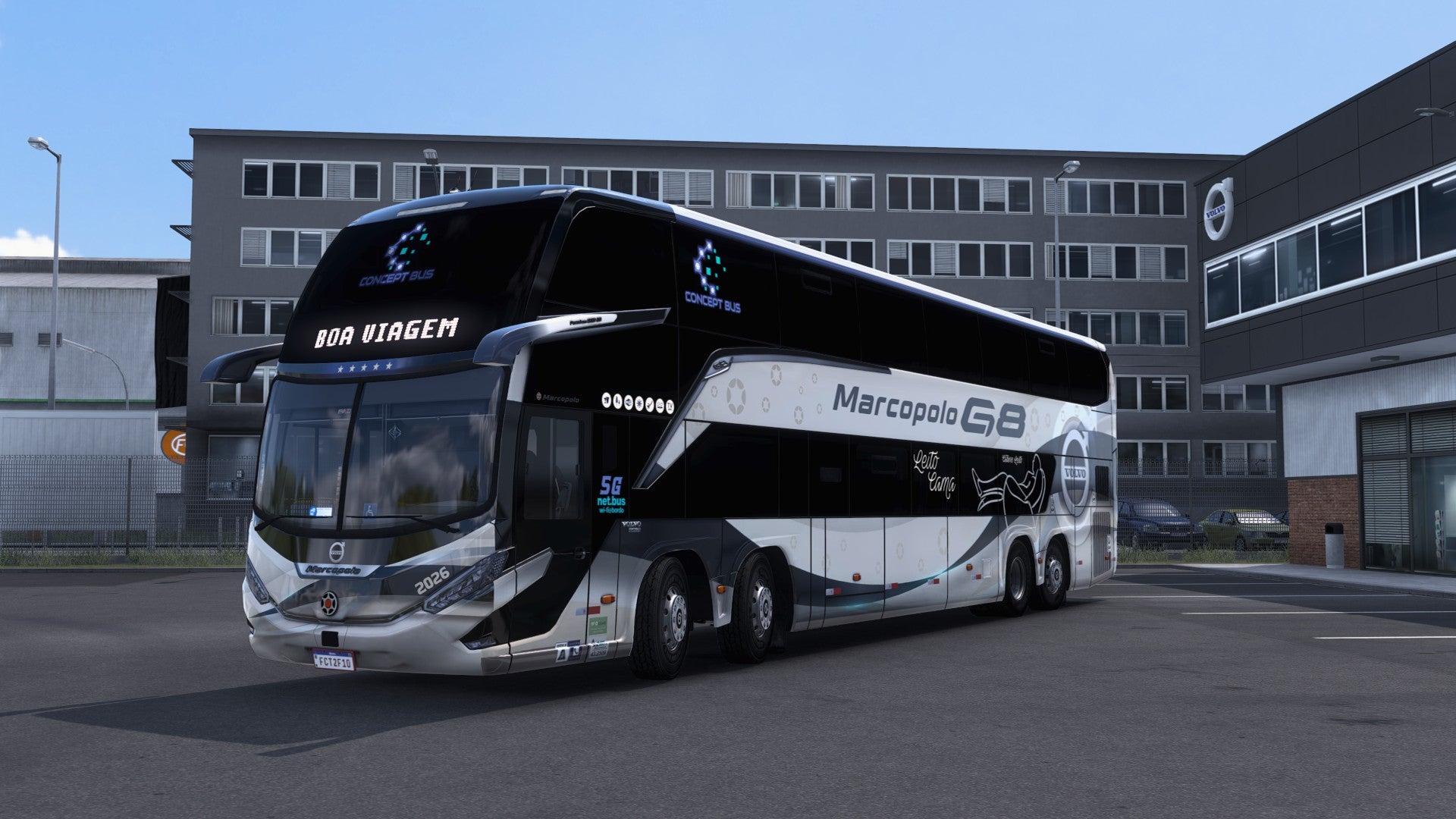 ETS2 LANÇAMENTO Mod Bus G8 DD VOLVO Concept 8x2 Marcopolo 1800