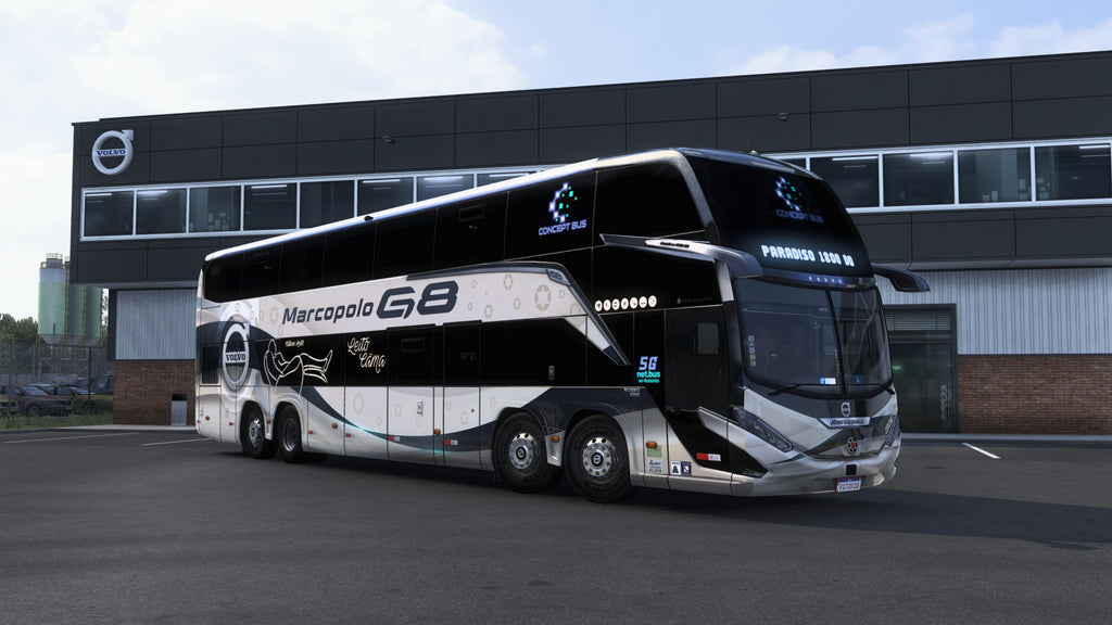 ETS2 LANÇAMENTO Mod Bus G8 DD VOLVO Concept 8x2 Marcopolo 1800
