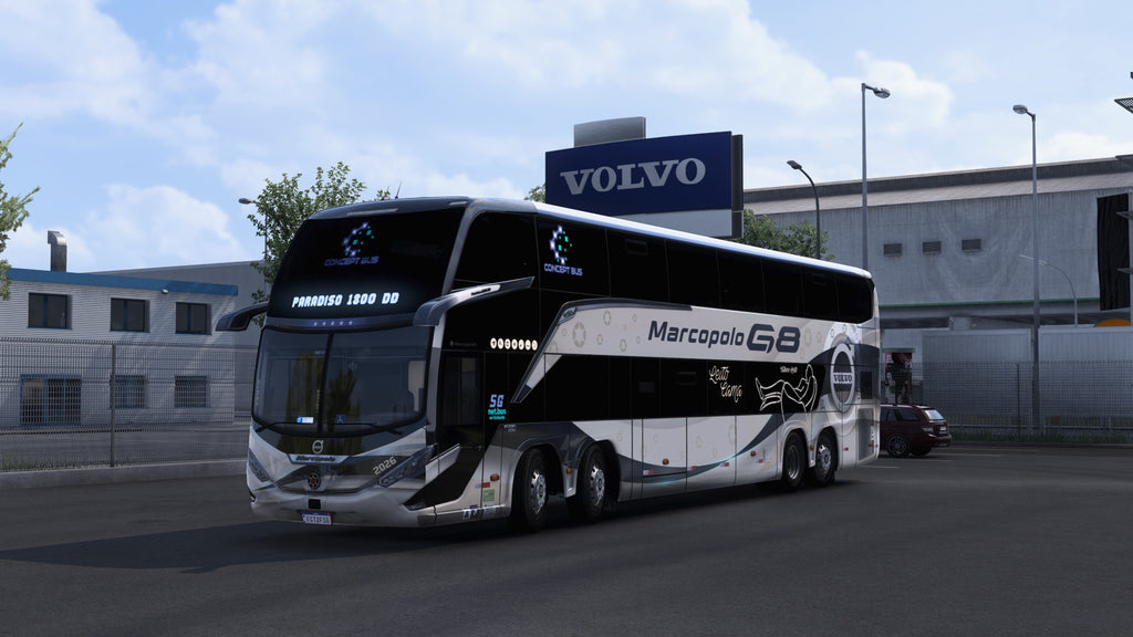 ETS2 LANÇAMENTO Mod Bus G8 DD VOLVO Concept 8x2 Marcopolo 1800