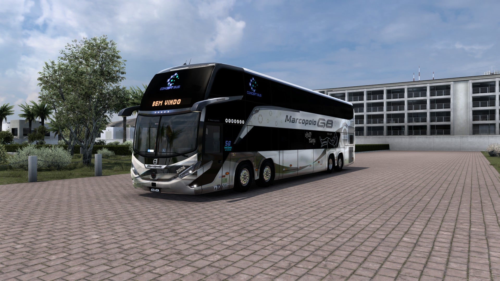 ATS LANÇAMENTO Mod Bus G8 DD VOLVO Concept 8x2 Marcopolo 1800
