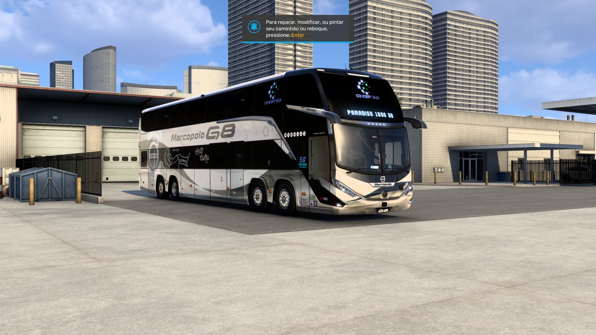 ATS LANÇAMENTO Mod Bus G8 DD VOLVO Concept 8x2 Marcopolo 1800