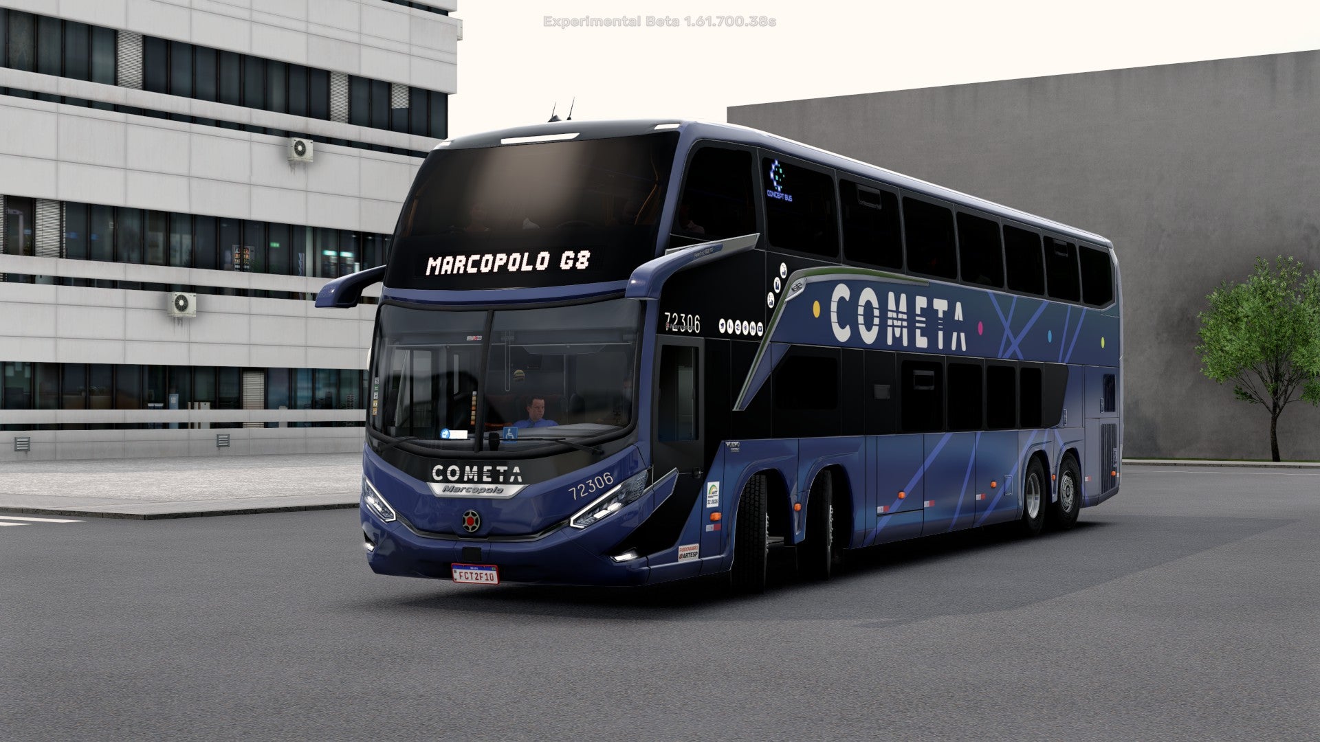 ETS2 Mod Bus G8 DD VOLVO Concept 8x2 Marcopolo 1800