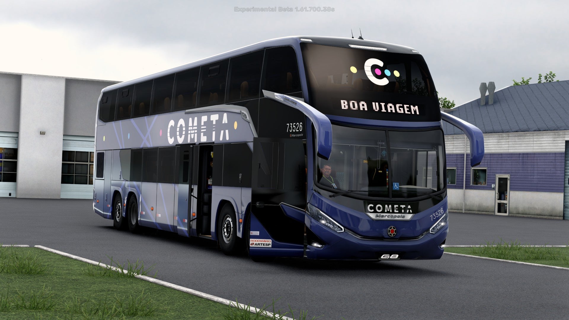 ETS2 Mod Bus G8 DD Scania 8X2 Paradiso 1800