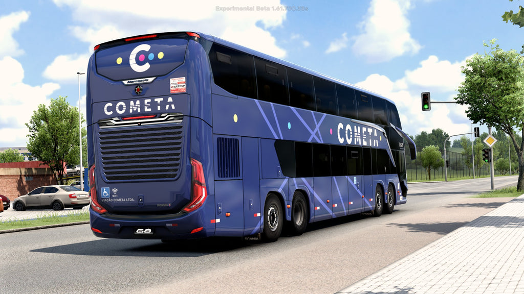 ETS2 Mod Bus G8 DD Scania 8X2 Paradiso 1800