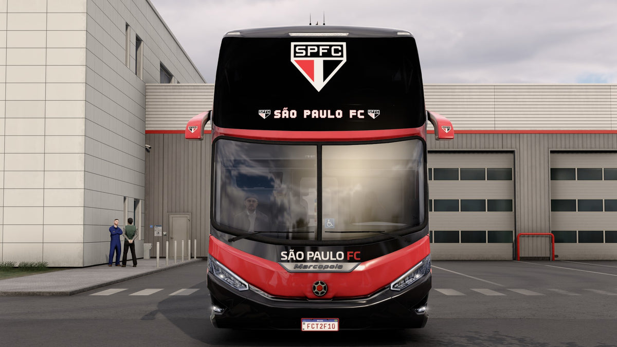 Skin Mod São Paulo FC para o Bus G8 1800 DD 8x2 ETS2 e ATS