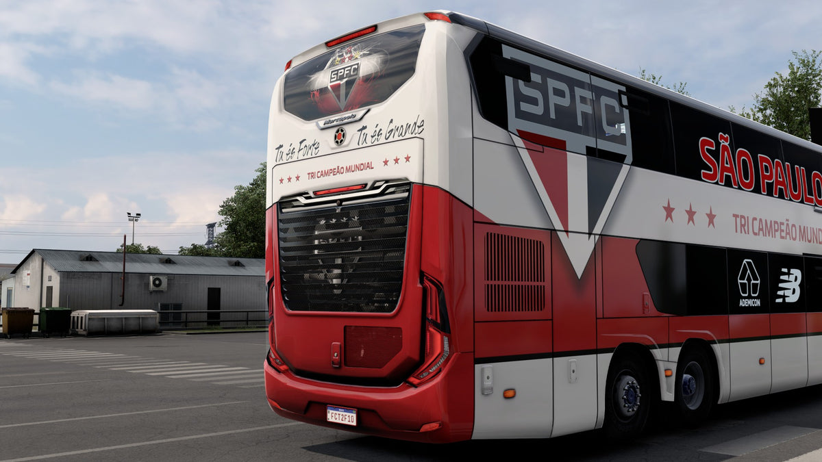 Skin Mod São Paulo FC para o Bus G8 1800 DD 8x2 ETS2 e ATS