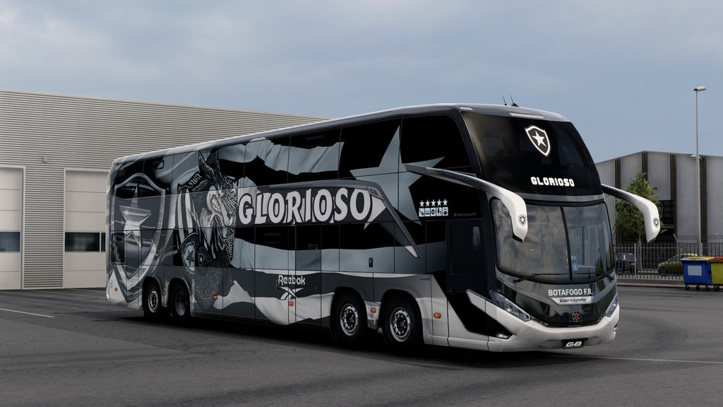 Skin Mod BotaFogo FR for the Bus G8 1800 DD 8x2 ETS2 and ATS