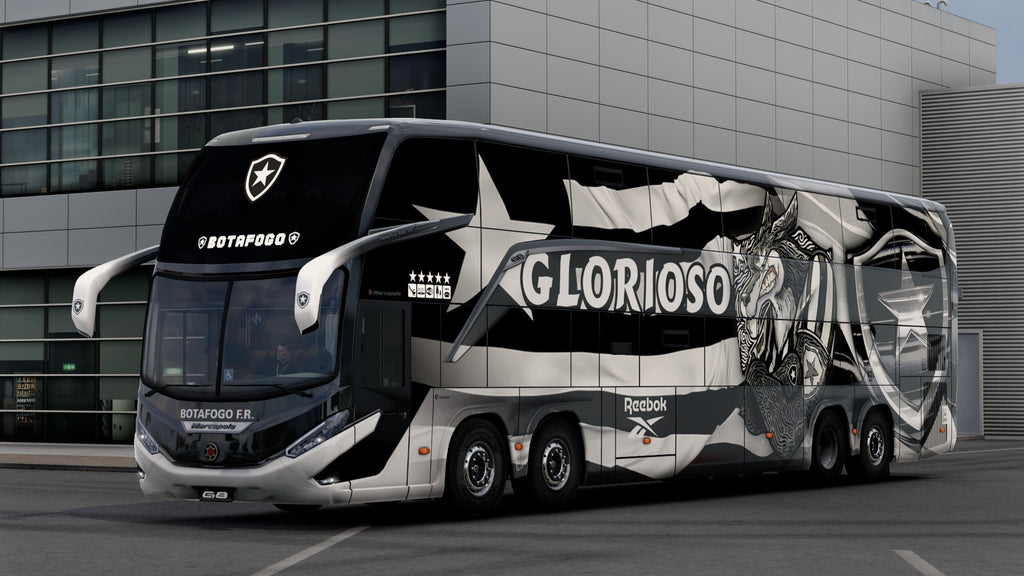 Skin Mod BotaFogo FR for the Bus G8 1800 DD 8x2 ETS2 and ATS