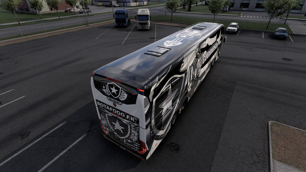 Skin Mod BotaFogo F.R. para o Bus G8 1800 DD 8x2 ETS2 e ATS