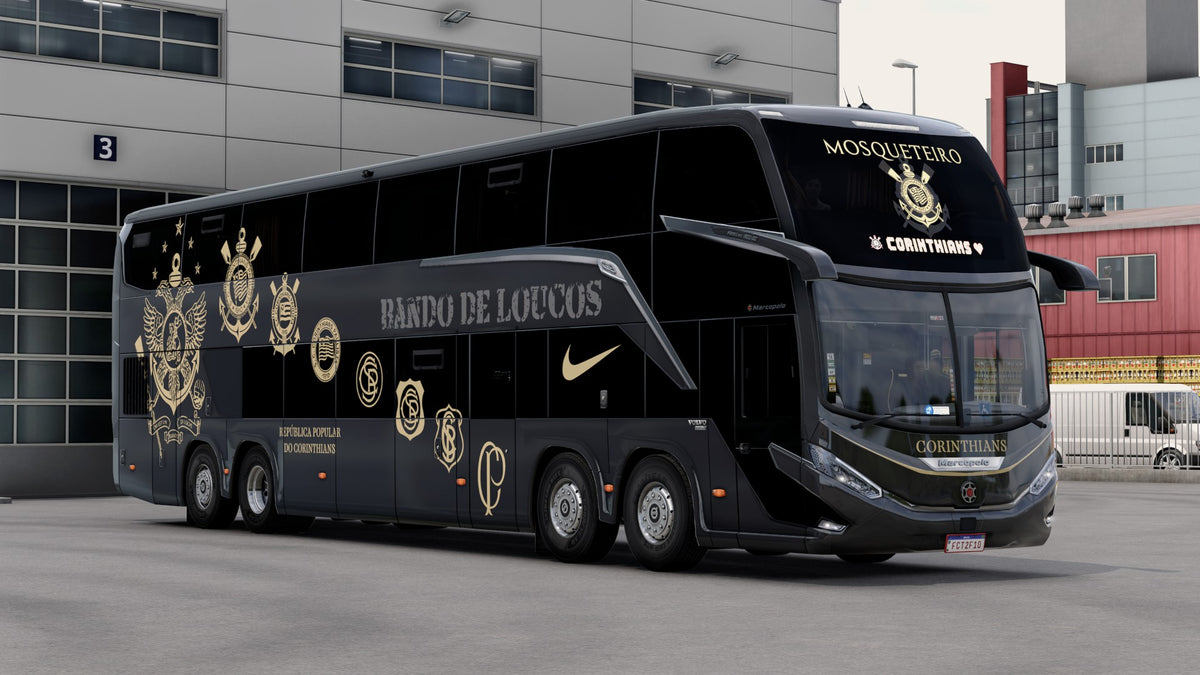 2 Skins CORINTHIANS para o Bus G8 1800 DD 8x2 ETS2 e ATS