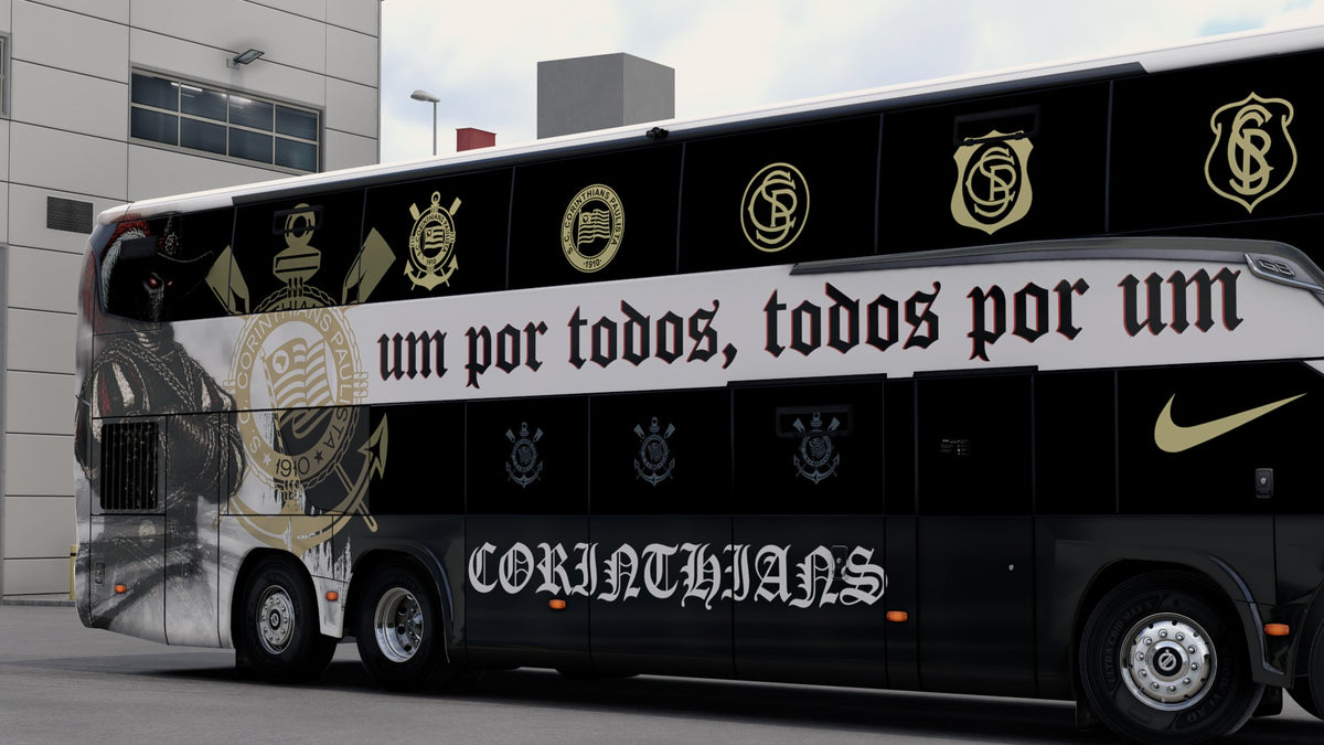 2 Skins CORINTHIANS para o Bus G8 1800 DD 8x2 ETS2 e ATS