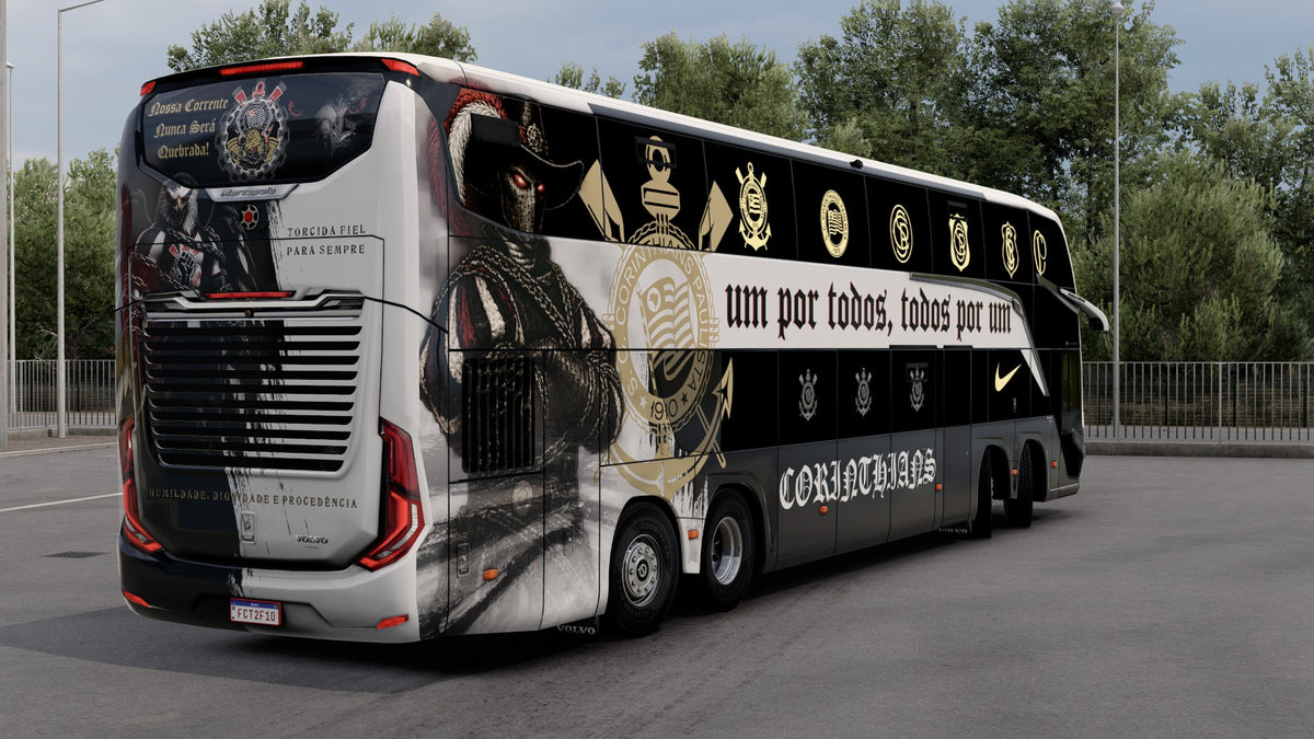 2 Skins CORINTHIANS para o Bus G8 1800 DD 8x2 ETS2 e ATS