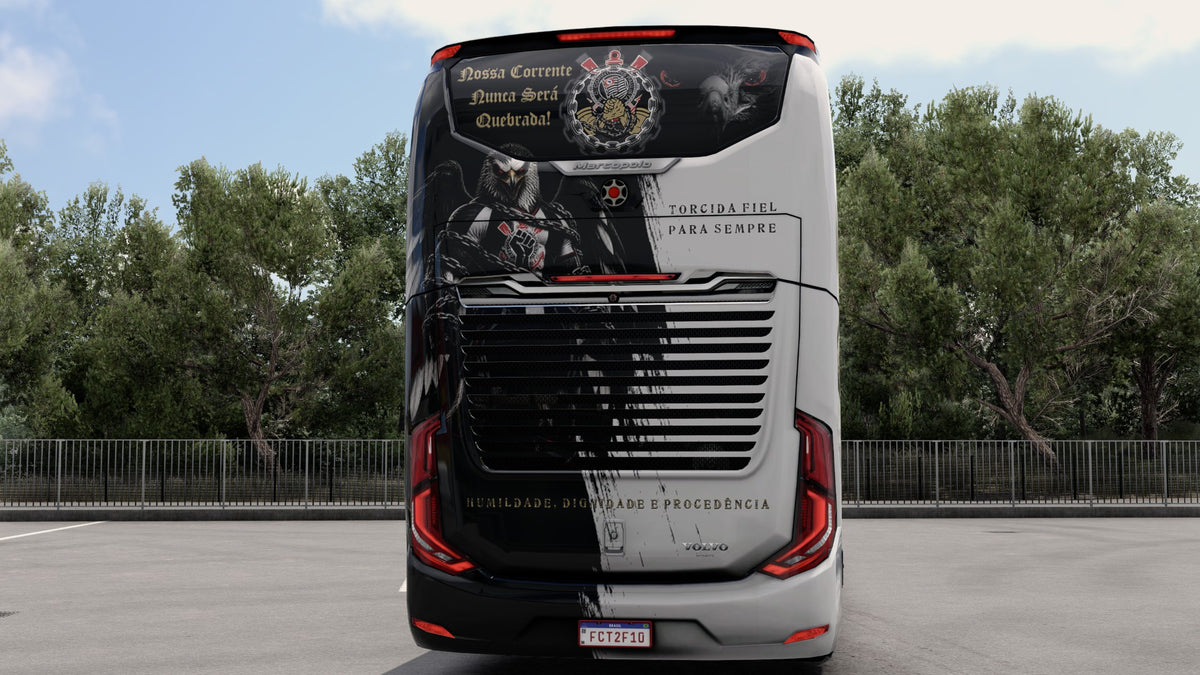 2 CORINTHIANS Skins para el Bus G8 1800 DD 8x2 ETS2 y ATS