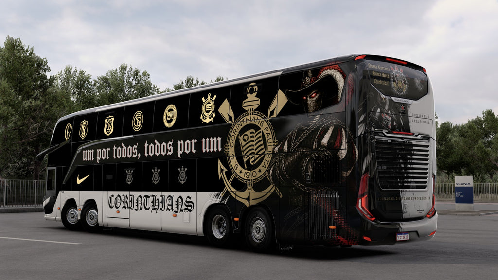 2 CORINTHIANS Skins para el Bus G8 1800 DD 8x2 ETS2 y ATS