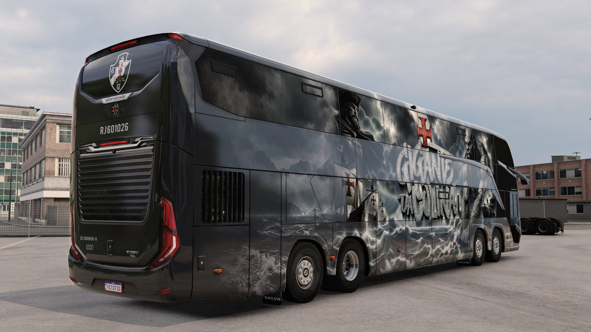 Skin Mod Vasco da Gama para o Bus G8 1800 DD 8x2 ETS2 e ATS