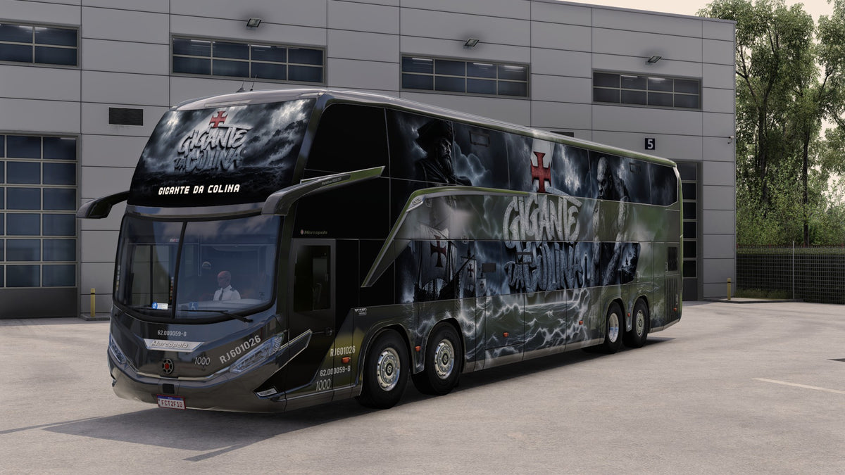 Skin Mod Vasco da Gama para o Bus G8 1800 DD 8x2 ETS2 e ATS