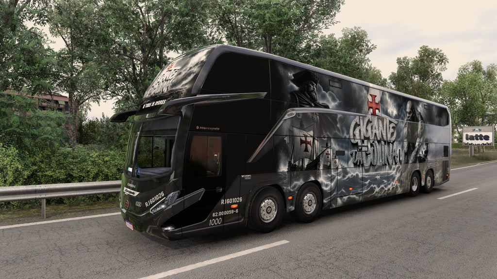Skin Mod Vasco da Gama para o Bus G8 1800 DD 8x2 ETS2 e ATS