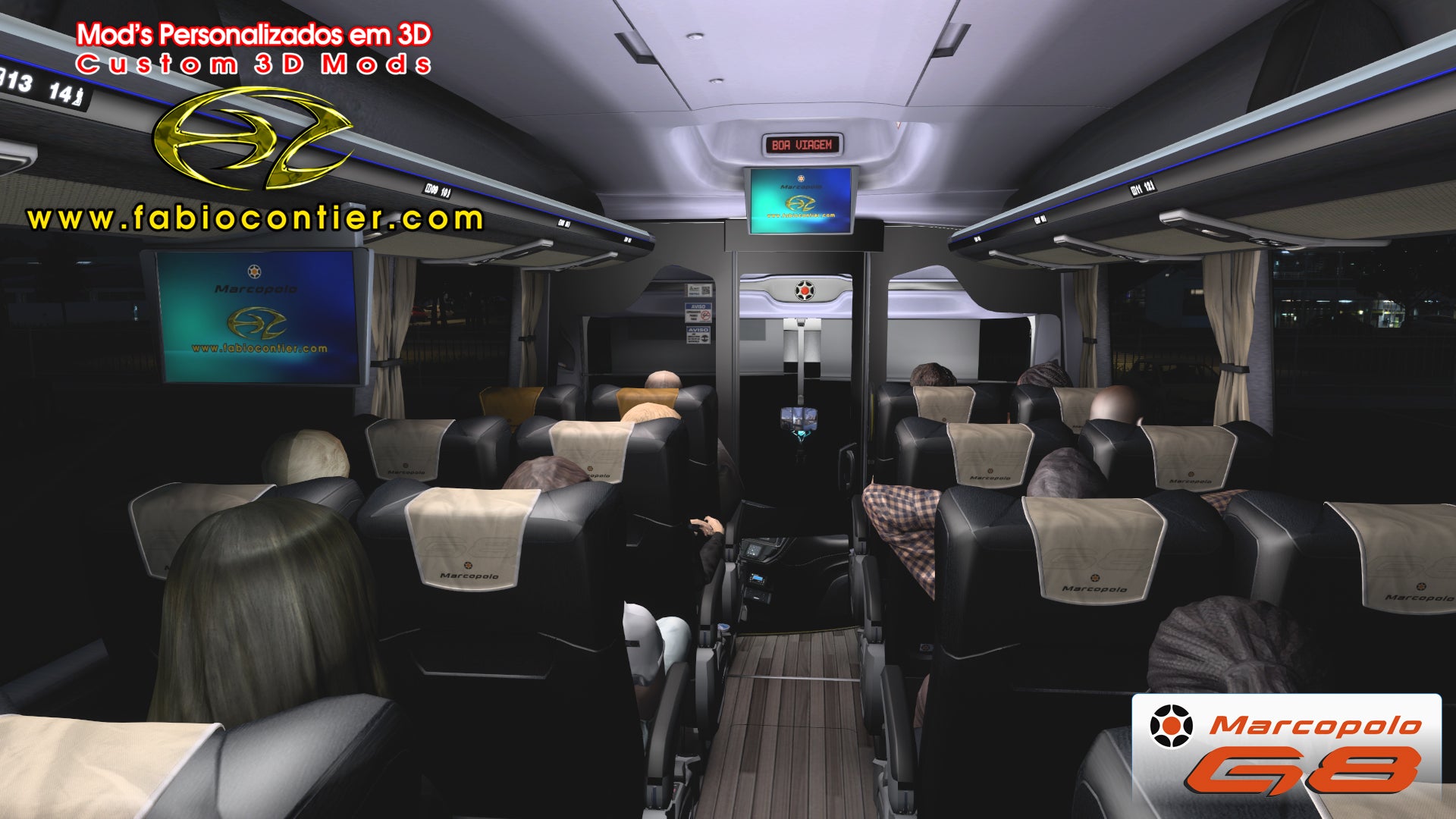 ETS2 Mod Bus G8 4x2 Scania Infinity Marcopolo