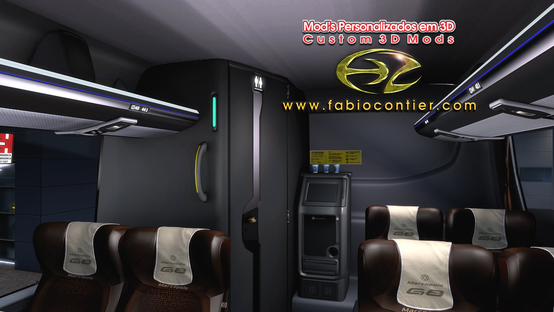 ETS2 Mod Bus G8 6x2 Scania Premium