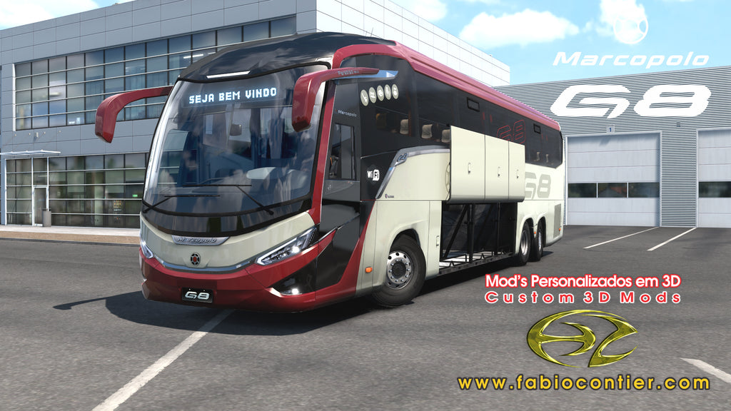 ETS2 Mod Bus G8 6x2 Scania Premium