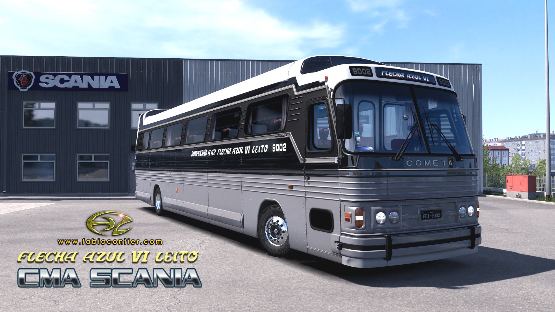 ETS2 Mod Bus CMA Scania Flecha Azul VI Leito