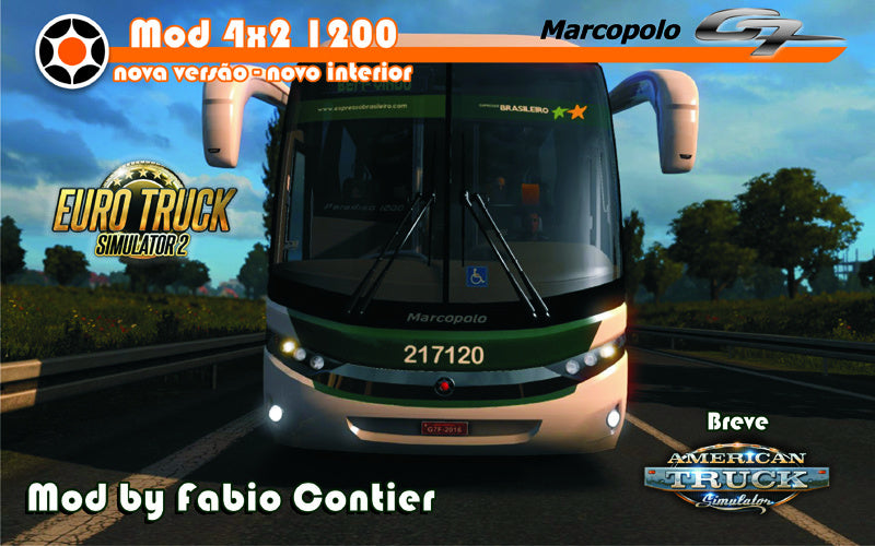 ETS2 Série G7 Marcopolo 4x2 com 4 interiores