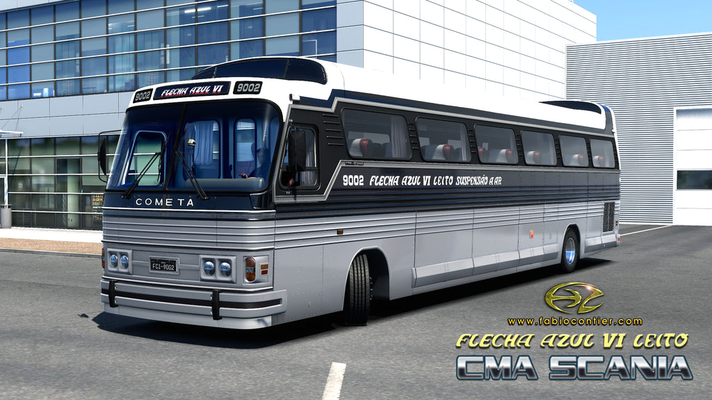 ETS2 Mod Bus CMA Scania Flecha Azul VI Leito