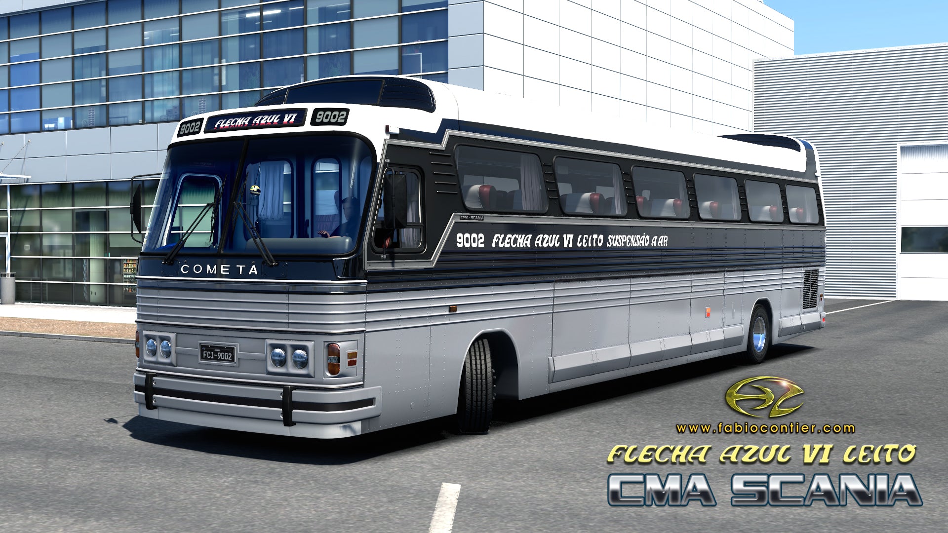 ETS2 Mod Bus CMA Scania Flecha Azul VI Leito