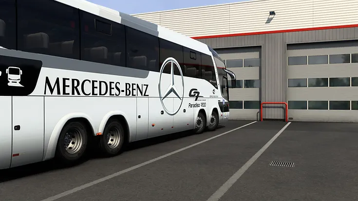 Autobús ETS2 MOD G7 8x2 y 8x4 Mercedes-Benz Classic 