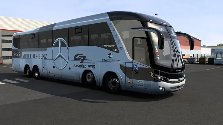 Autobús ETS2 MOD G7 8x2 y 8x4 Mercedes-Benz Classic 