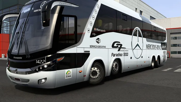 Autobús ETS2 MOD G7 8x2 y 8x4 Mercedes-Benz Classic 