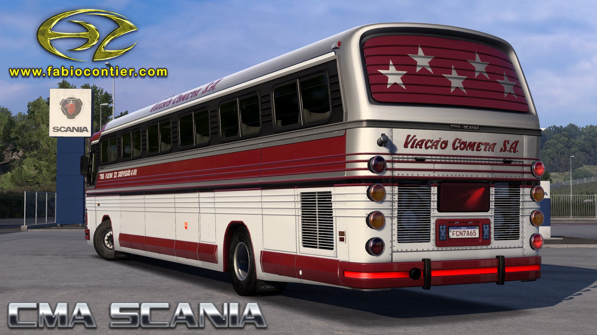 ETS2 Mod Bus CMA Scania 4x2 Flecha Azul II