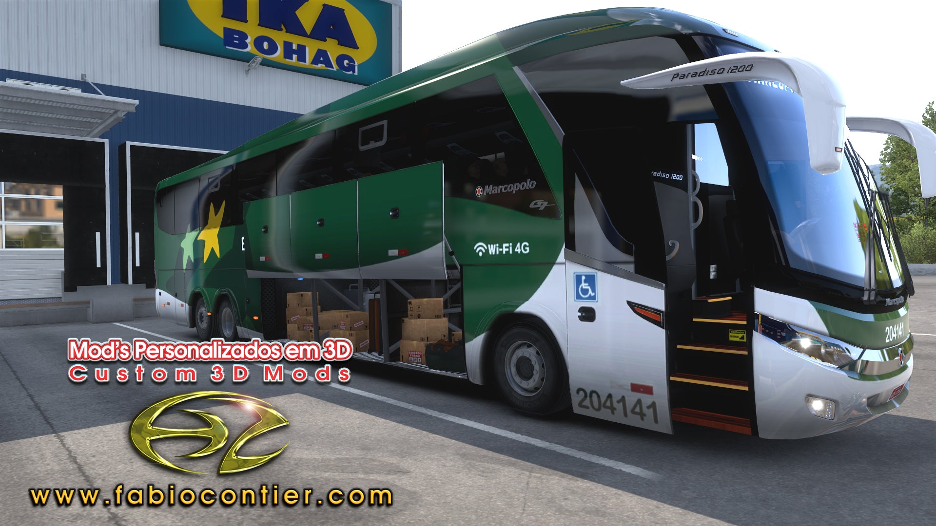 ETS2 Mod DLC para o Bus G7 Volvo Facelift 6x2
