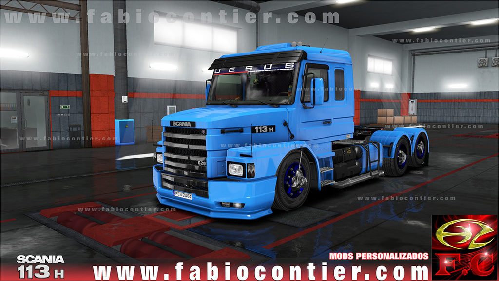 ETS2 Mod Truck 113H Scania Bicuda 4x2 E 6x2 Loja Fabio Contier ETS2 E ATS ets2-mod-truck-113h-scania-bicuda-4x2-e-6x2-loja-fabio-contier-ets2-e-ats