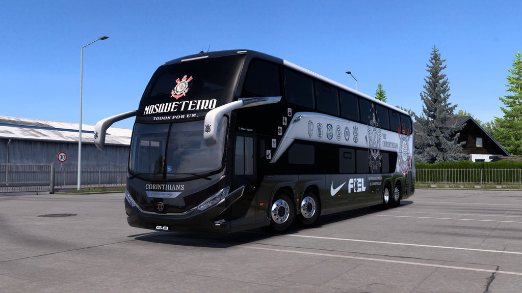 2 Skins CORINTHIANS para o Bus G8 1800 DD 8x2 ETS2 e ATS