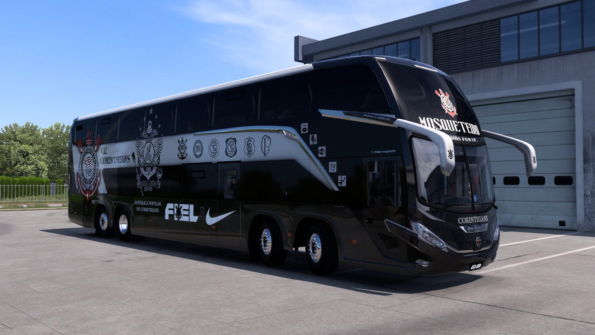 2 Skins CORINTHIANS para o Bus G8 1800 DD 8x2 ETS2 e ATS