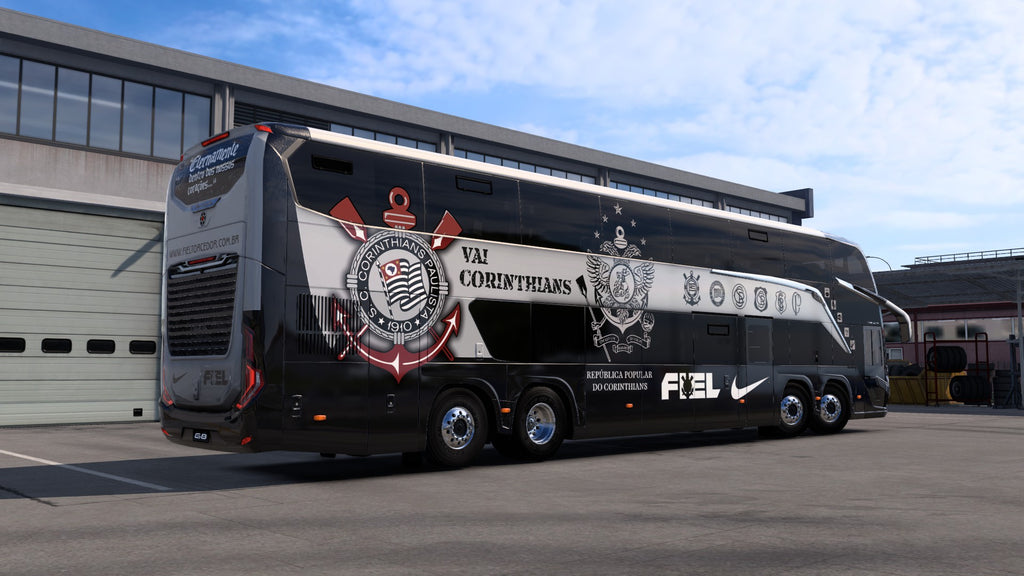 2 Skins CORINTHIANS para o Bus G8 1800 DD 8x2 ETS2 e ATS
