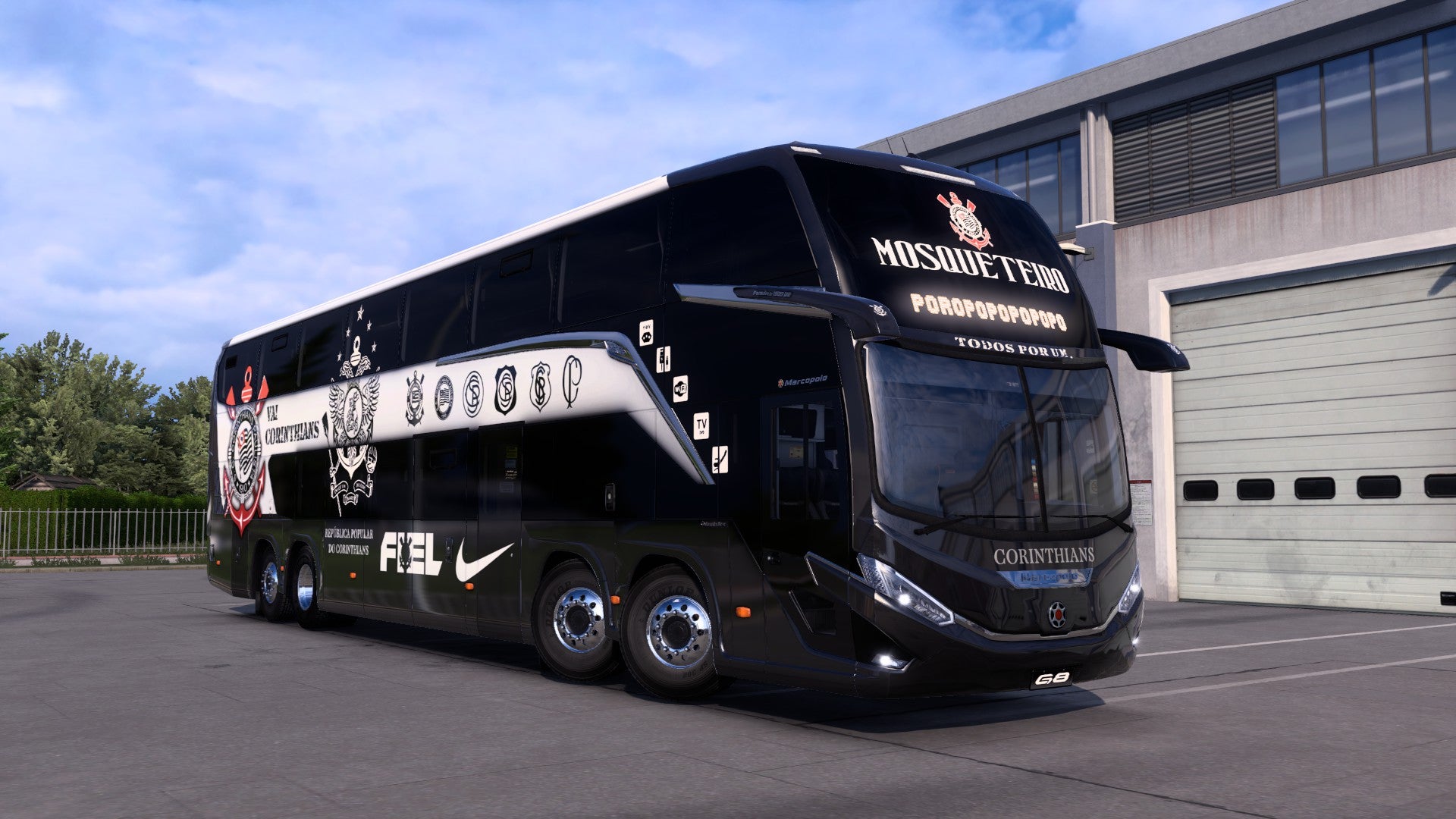 2 Skins CORINTHIANS para o Bus G8 1800 DD 8x2 ETS2 e ATS