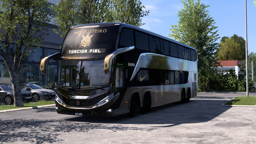 2 Skins CORINTHIANS para o Bus G8 1800 DD 8x2 ETS2 e ATS