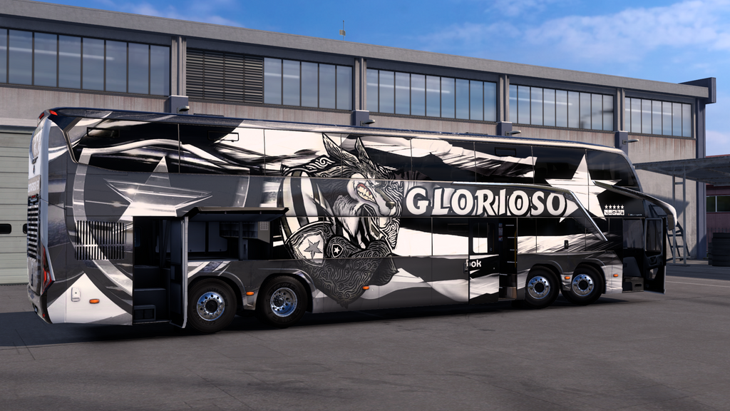Skin Mod BotaFogo F.R. para o Bus G8 1800 DD 8x2 ETS2 e ATS