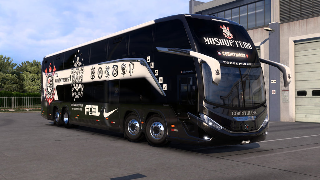 2 Skins CORINTHIANS para o Bus G8 1800 DD 8x2 ETS2 e ATS
