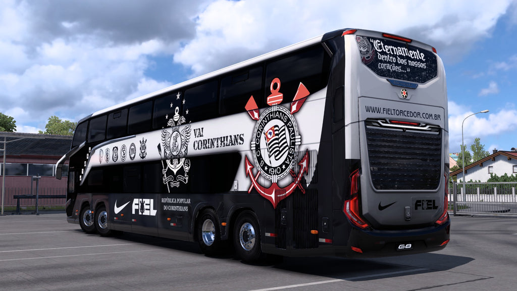 2 Skins CORINTHIANS para o Bus G8 1800 DD 8x2 ETS2 e ATS