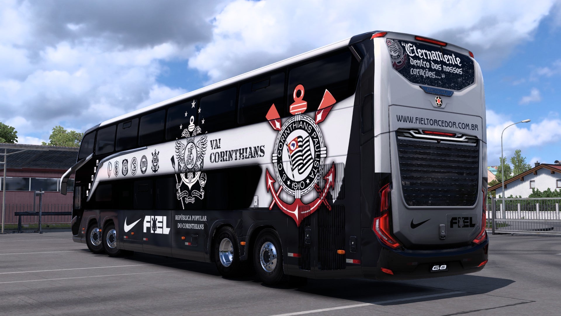 2 Skins CORINTHIANS para o Bus G8 1800 DD 8x2 ETS2 e ATS