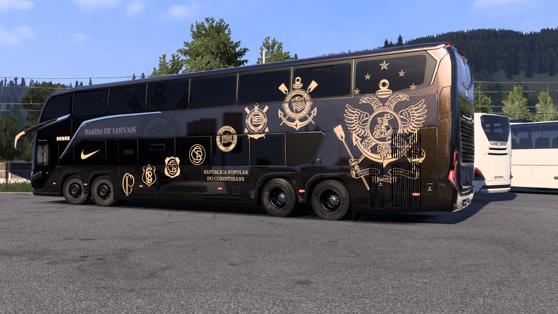 2 Skins CORINTHIANS para o Bus G8 1800 DD 8x2 ETS2 e ATS